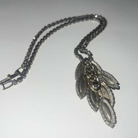 Elizabeth Cole's Black Rhinestone Crystal Necklace - Picture 9 of 10